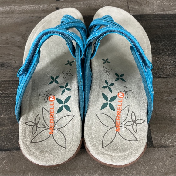 Merrell Terran Convertible Algeirs Blue Leather Sandals J21798 - Picture 7 of 9